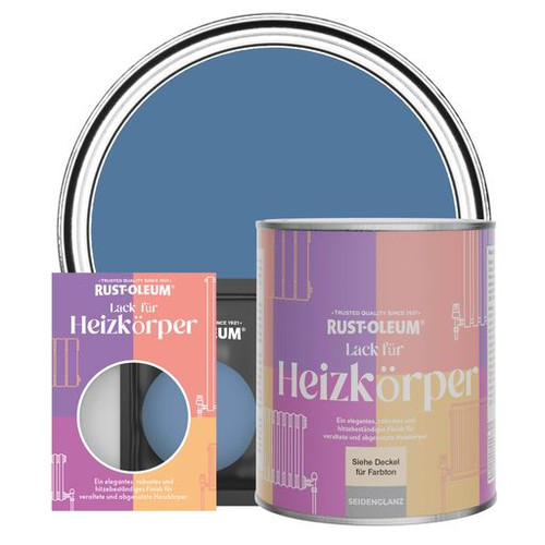 Heizkörperlack, Seidenglanz - Blaue Seide